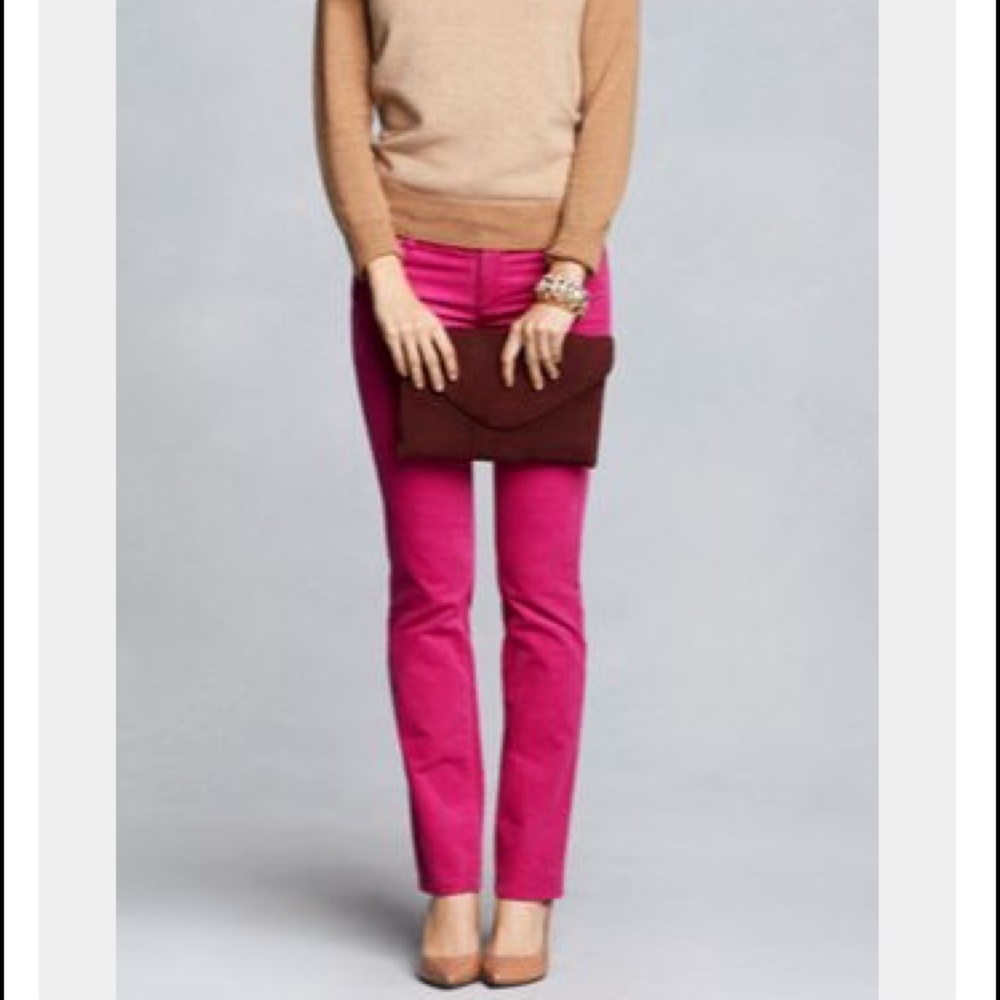 GAP Real straight hot pink corduroy pants