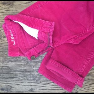 Custom / Gymboree Girls Sz. 7 8 9 Hot Pink Corduroy Pants