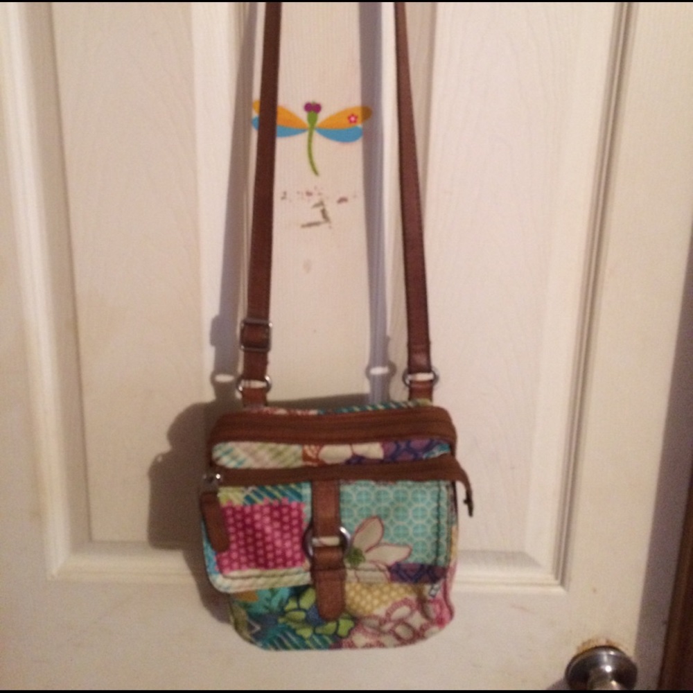 Super cute cross body floral handbag