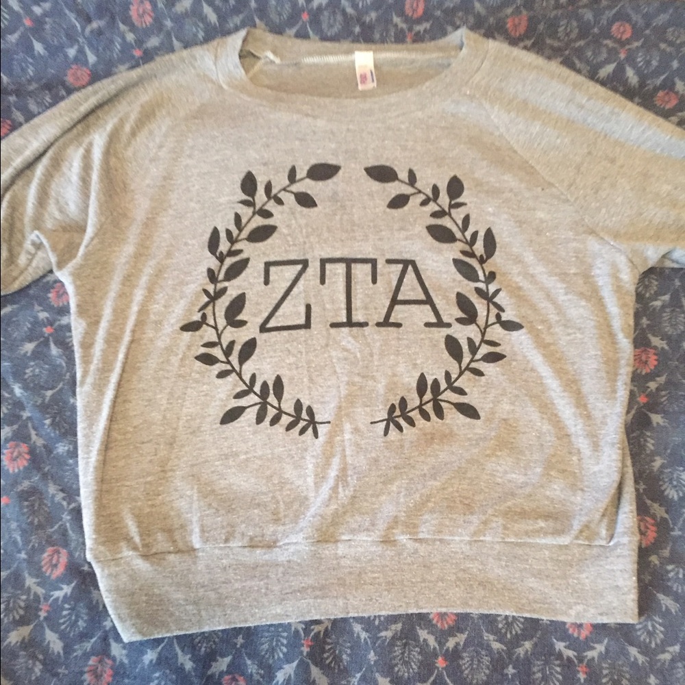 Long sleeve Zeta Tau Alpha sweater