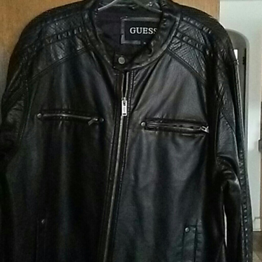 Leather jacket (guess)