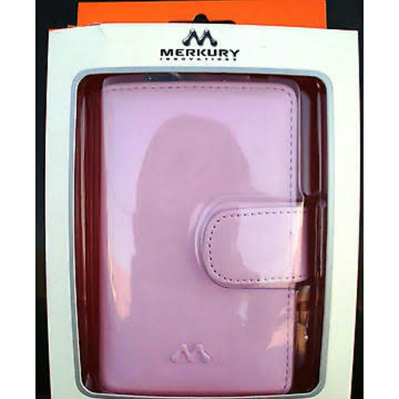 Merkury Bags Pink Leather Zune Wallet Case Poshmark
