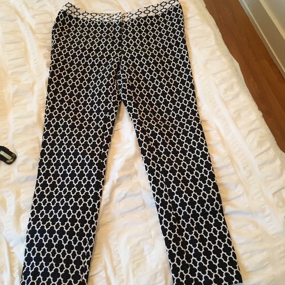 Patterned tailored pants
