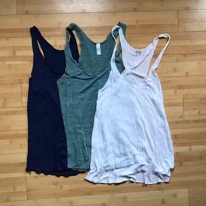 THREE Racerback Tanks