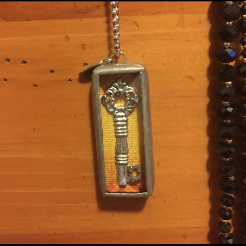 Jewel Kade skeleton key charm/slide