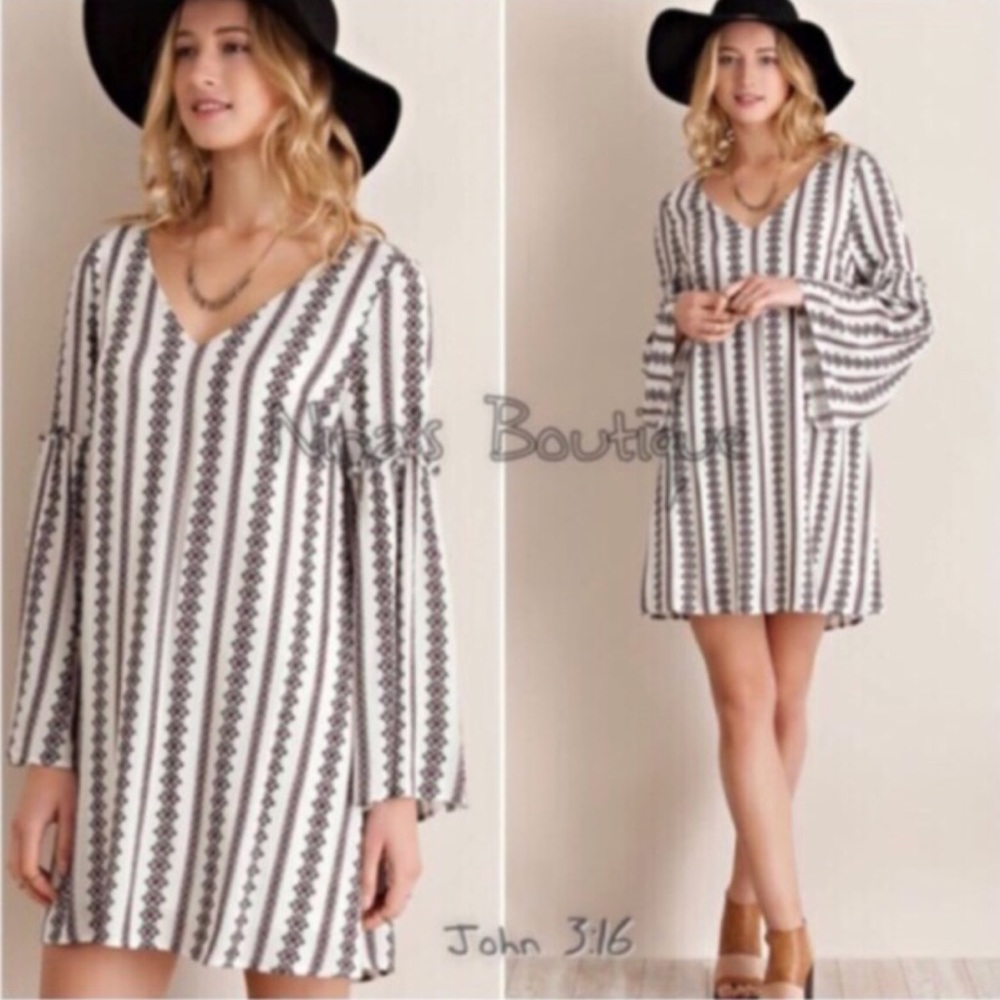 ❗️SALE❗️last one✔️Boho shift dress - Picture 3 of 3