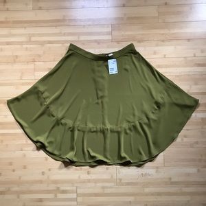 H&M Olive Skirt