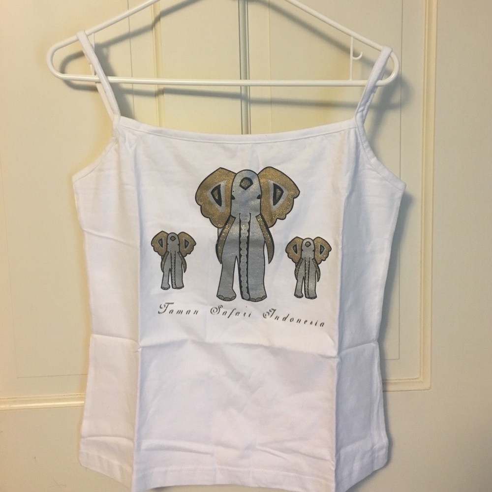NWT cute elephant tank top from Bali