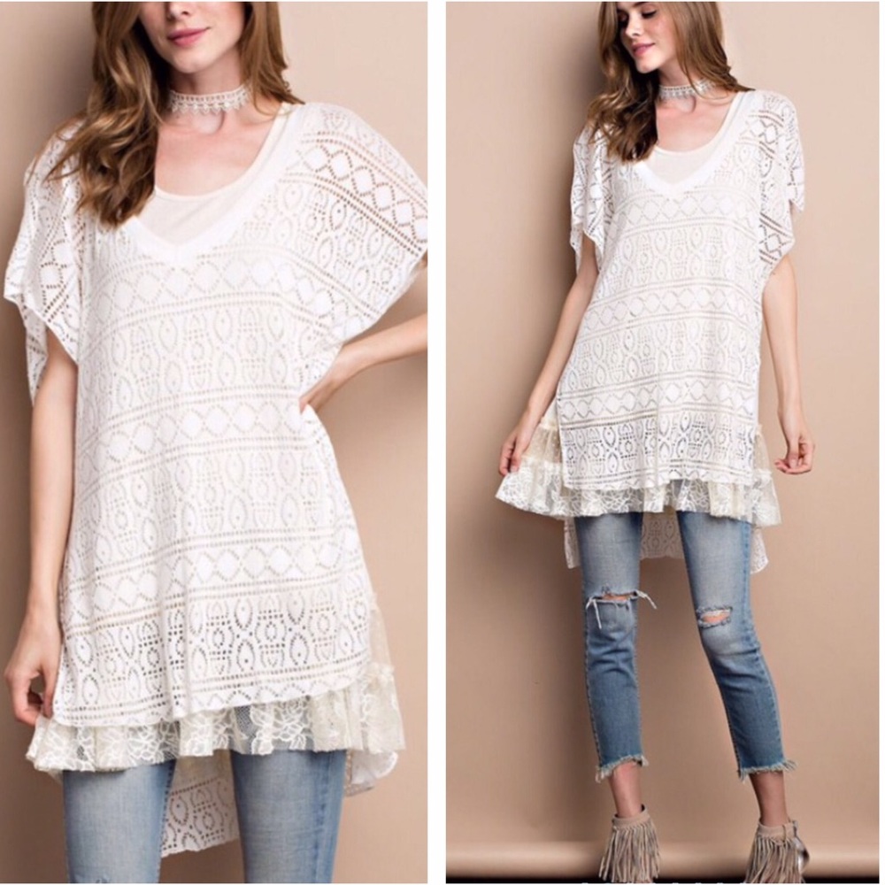 BEAUTIFUL CROCHET COVERUP - Picture 1 of 4