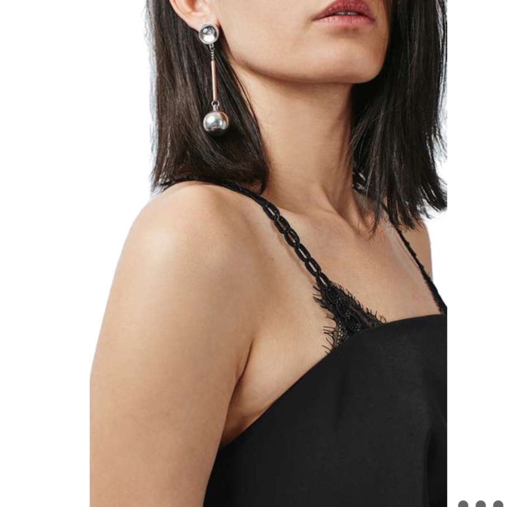 ‼️SALE‼️TopShop Mini Lace Black Dress - Picture 3 of 5