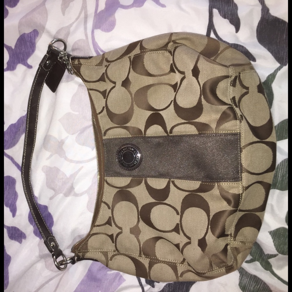Brown and tan coach satchel!