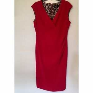 Red retro dress