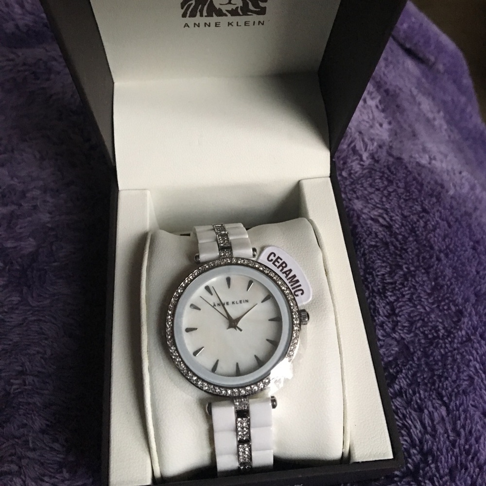 Anne Klein White Ceramic Watch