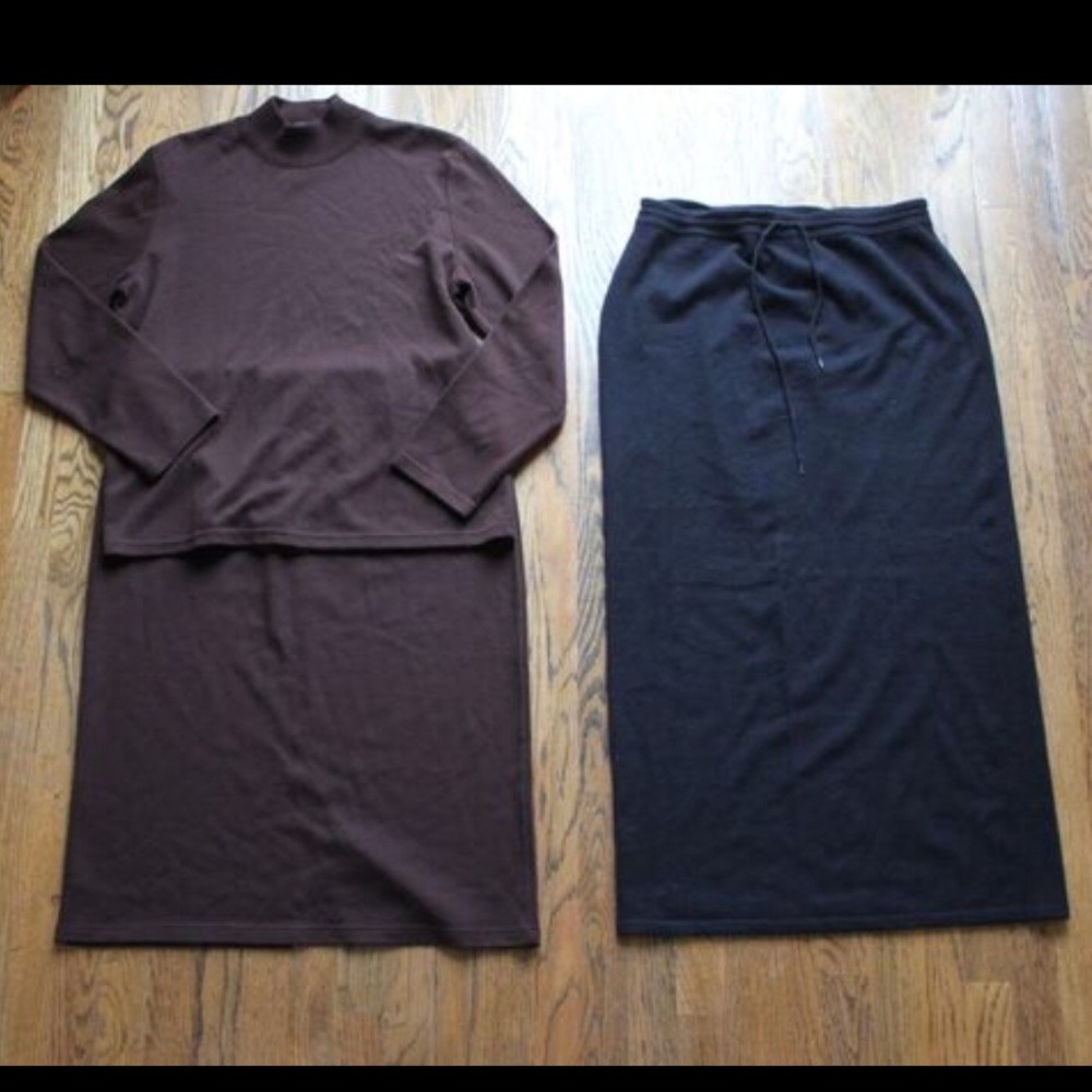 Women's sz XL Sweater Skirt Ralph Lauren & Levine