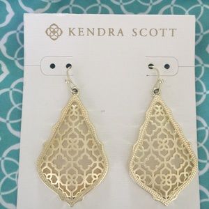 Kendra Scott Addie gold earrings-New w/dust bag