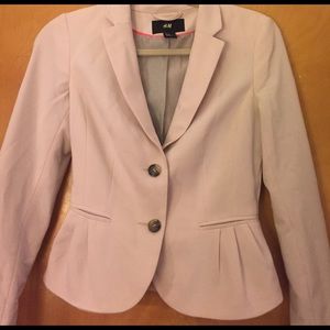 H&M blush/mauve blazer size 4 NWOT
