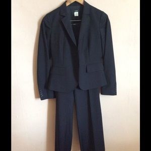Gorgeous J. Crew pinstripe navy pant suit