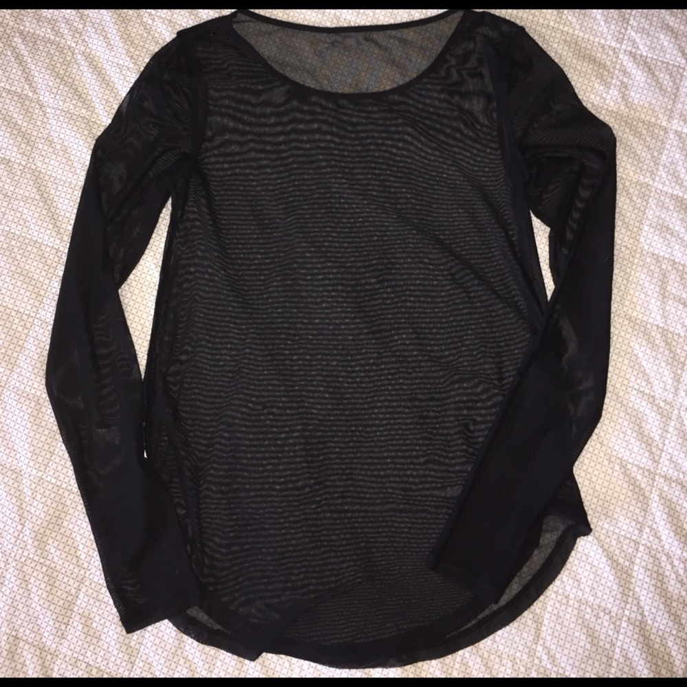 Sheer black shirt