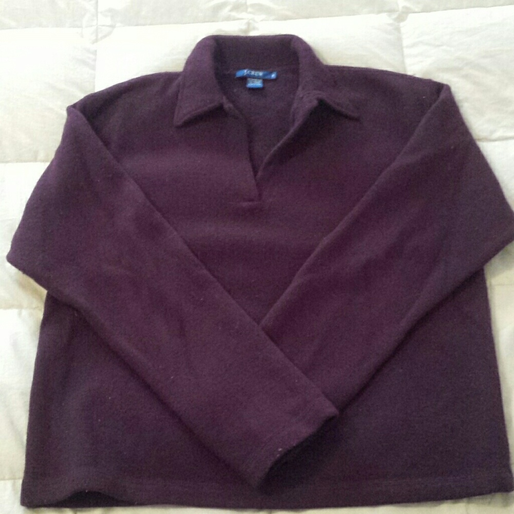 J. Crew Maroon/Deep purple sweater
