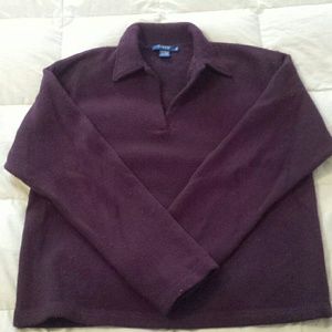 J. Crew Maroon/Deep purple sweater