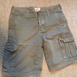 Men hollister cargo shorts olive 31w
