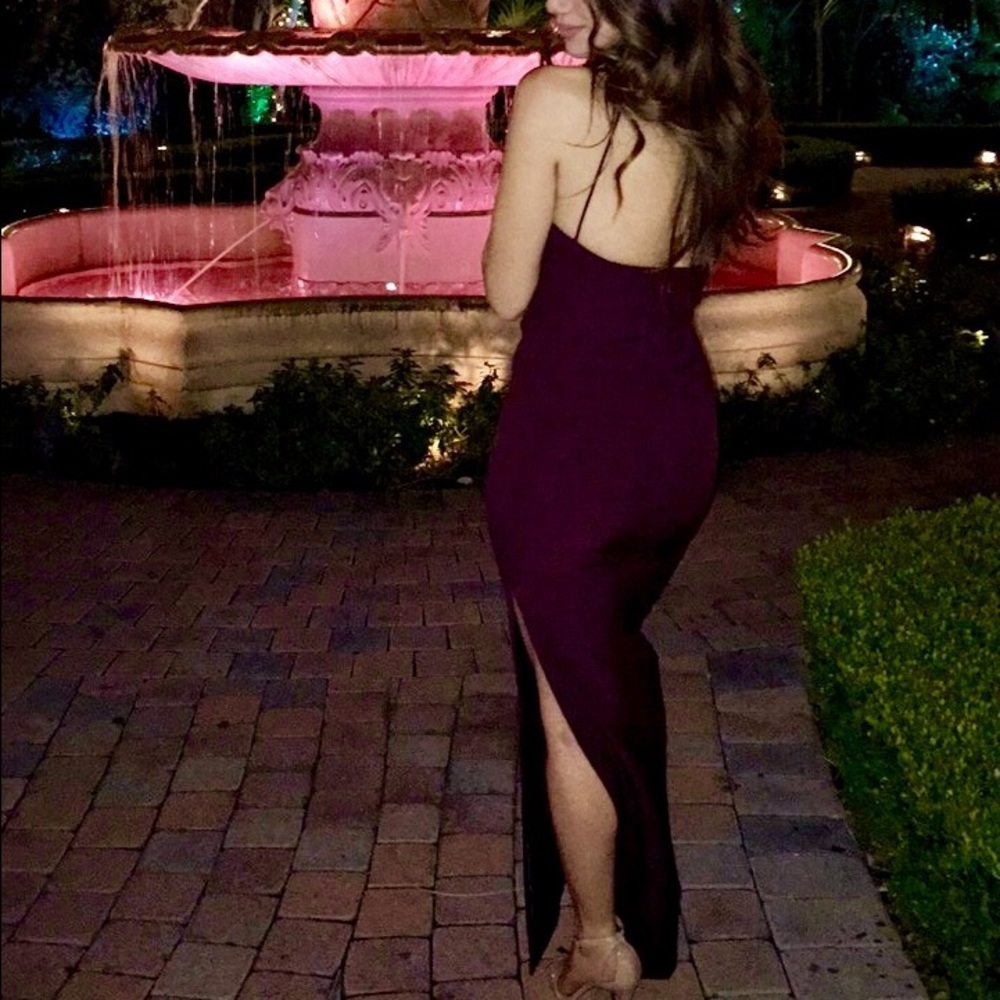 Topshop burgundy dress