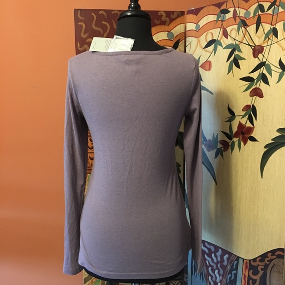 Lovely Lavender Long Sleeve Embroidered Top - Picture 3 of 4