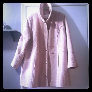 Jessica Simpson Pink Wool Coat - Plus Size