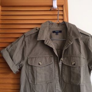 Madewell military shirtdress size S