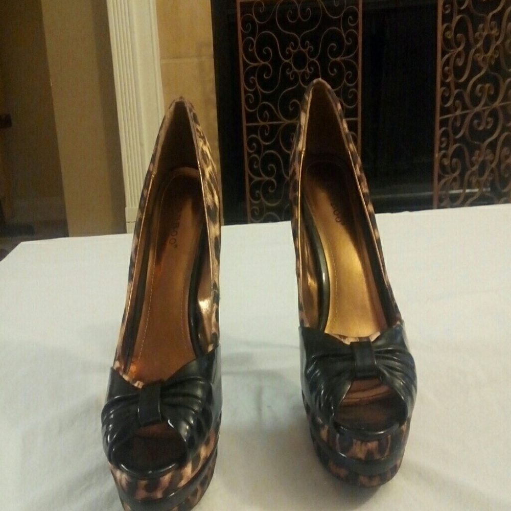 Leopard print heels