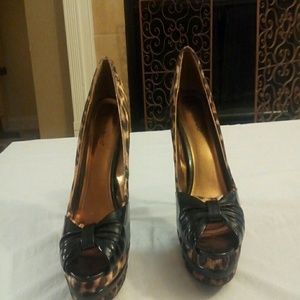 Leopard print heels