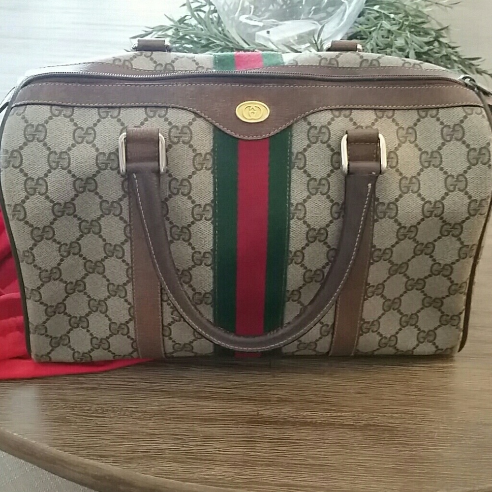 Vintage Gucci Boston Monogram Speedy