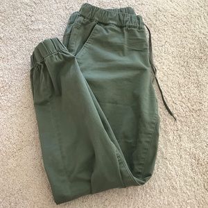 PacSun Olive Green Joggers