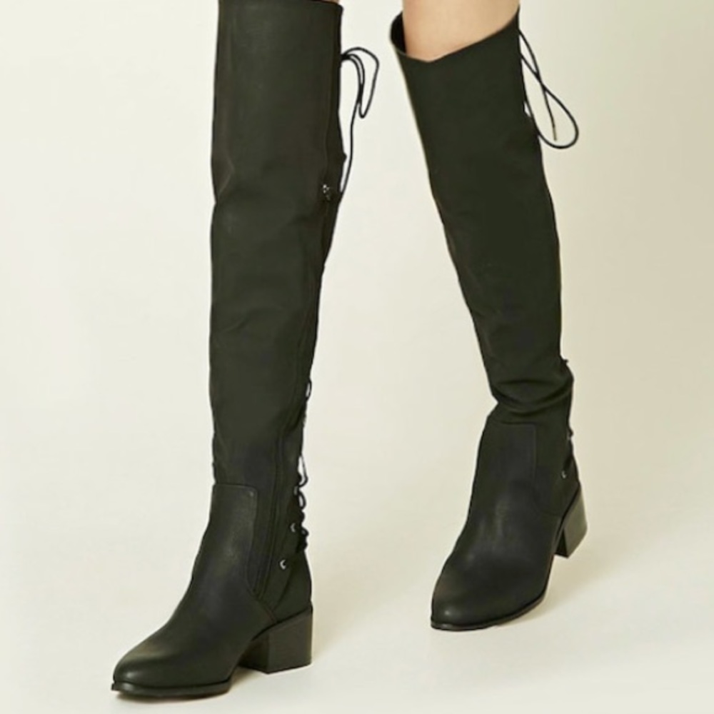 Over the Knee black boots!!