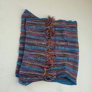 Blue Multi-colored Scarf