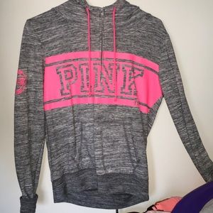 Pink quarter zip