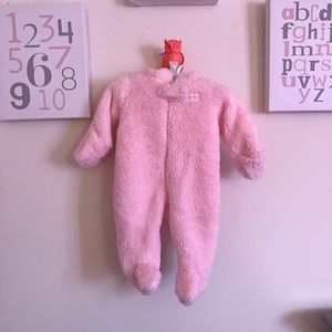 Pink bear suit