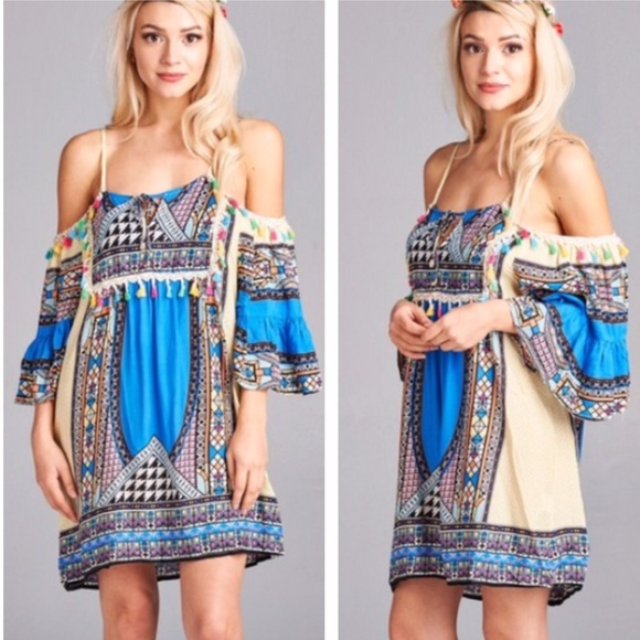 💥HP 3/12💥JEWEL TONE FLUTTER SLEEVE TUNIC - Picture 3 of 3