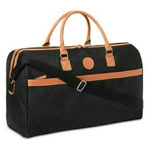 Vince Camuto bark brown black duffle bag