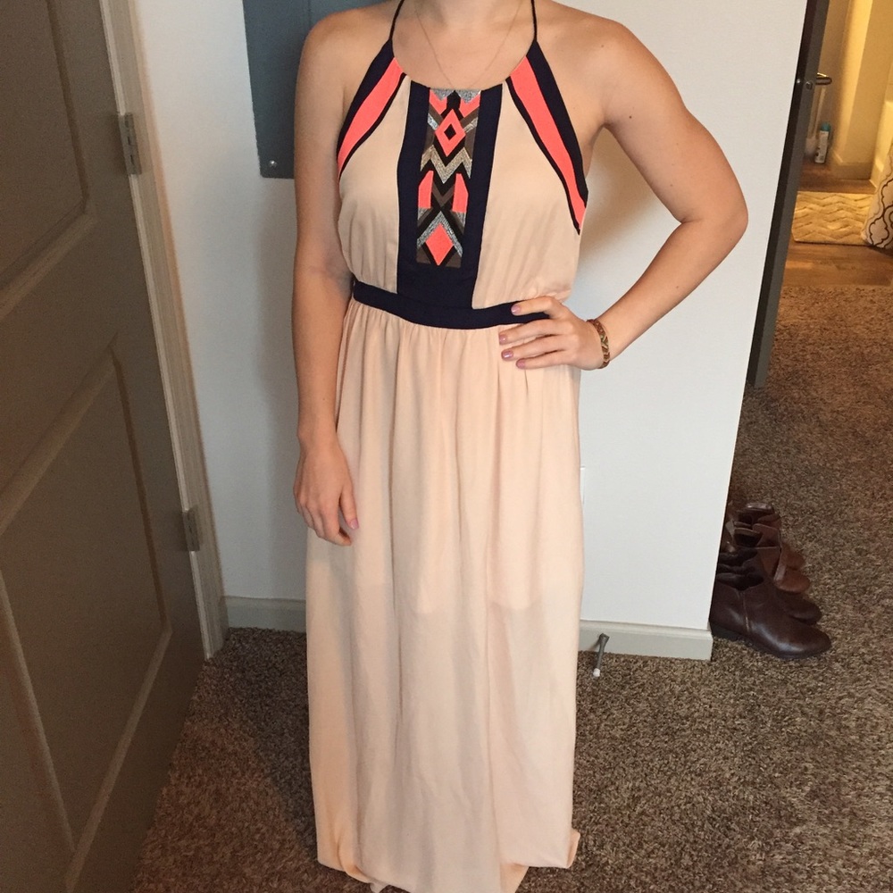Francesca's Blush Maxi Dress