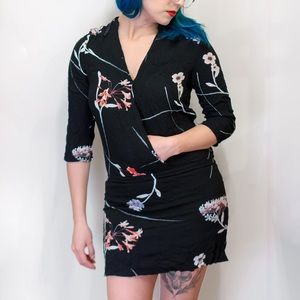 Floral Watercolor Print Dress