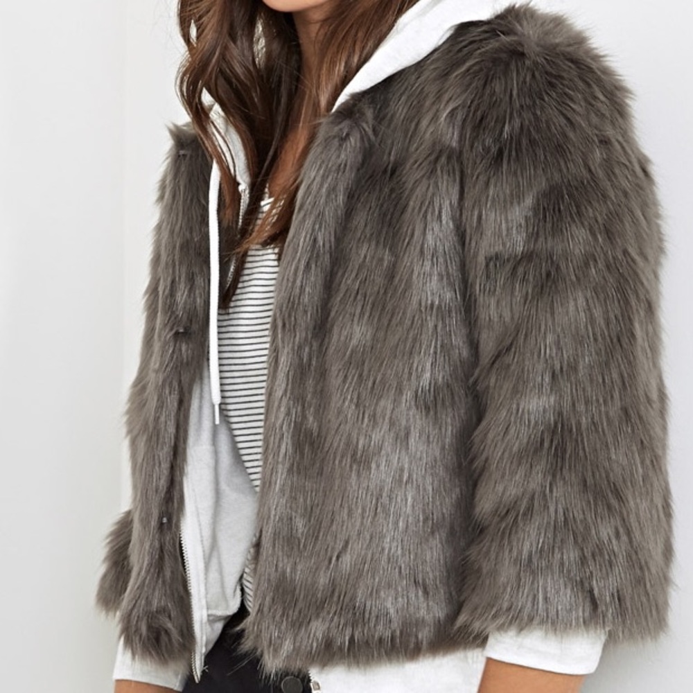 F21 fur coat