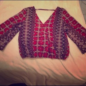 Floral pattern blouse