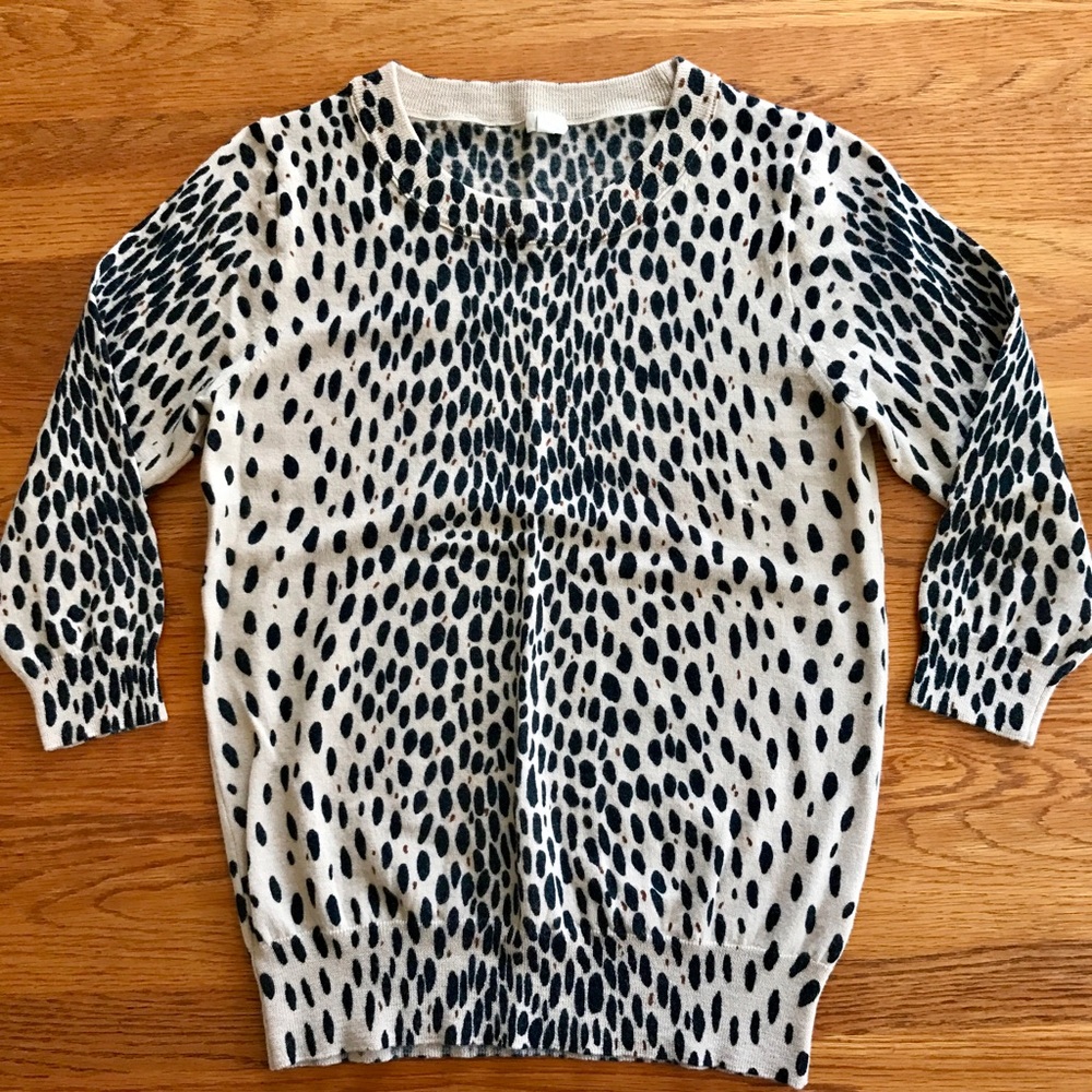 J. Crew Animal Print Sweater