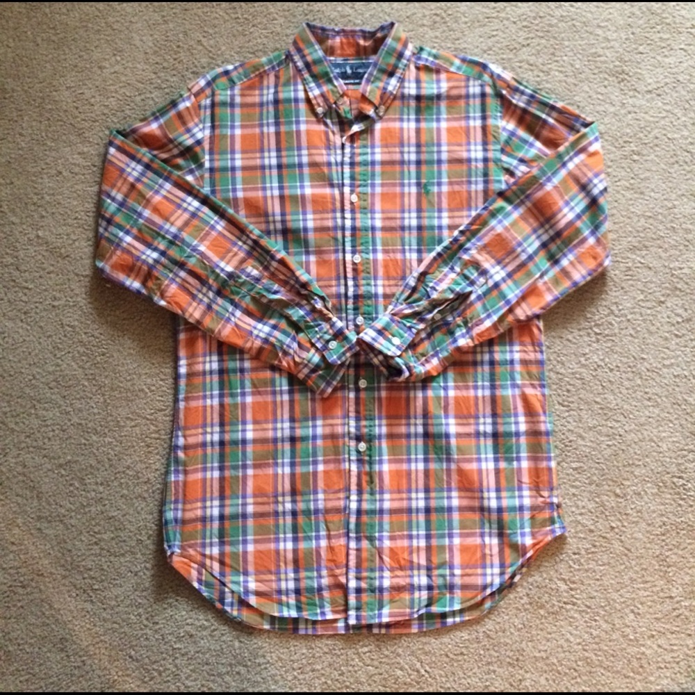 Ralph Lauren button down medium plaid