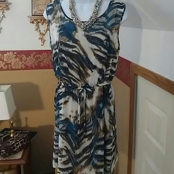 Mac + Jac Chiffon Dress NWOT - Picture 2 of 3