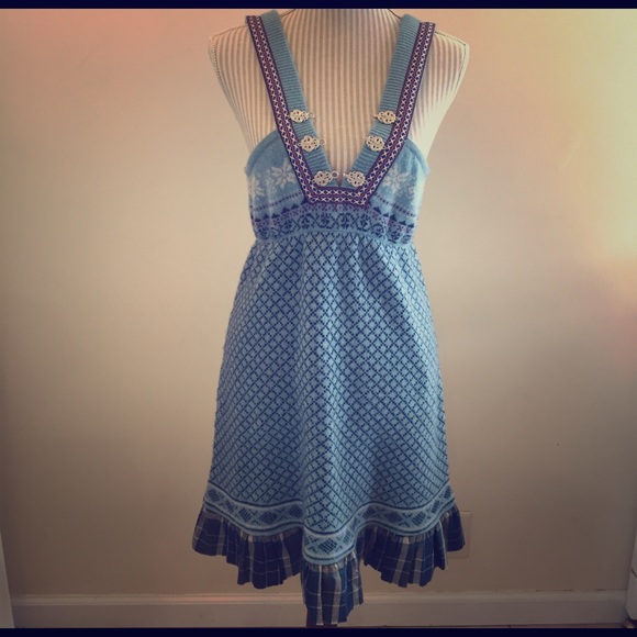 Free People Dresses & Skirts - Free People Fairisle Sweater Dress