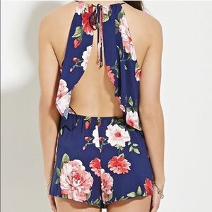 Open back romper