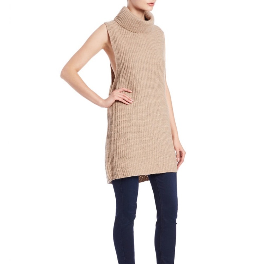 Free People sleeveless turtleneck tunic