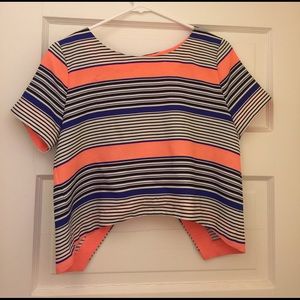 JOA crop top with slightly open back